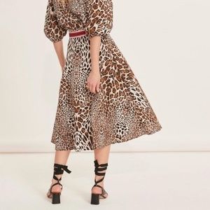 Jeanette Leopard Skirt by Tara Jarmon